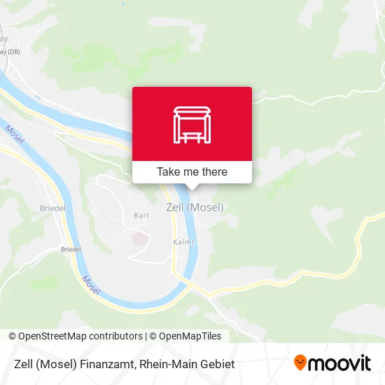 Карта Zell (Mosel) Finanzamt