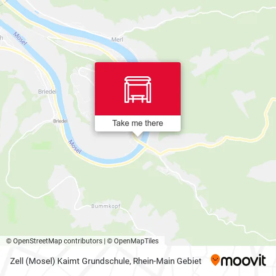 Карта Zell (Mosel) Kaimt Grundschule