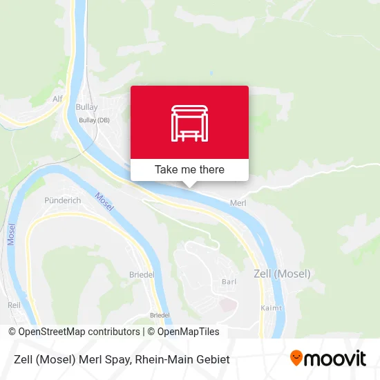 Zell (Mosel) Merl Spay map