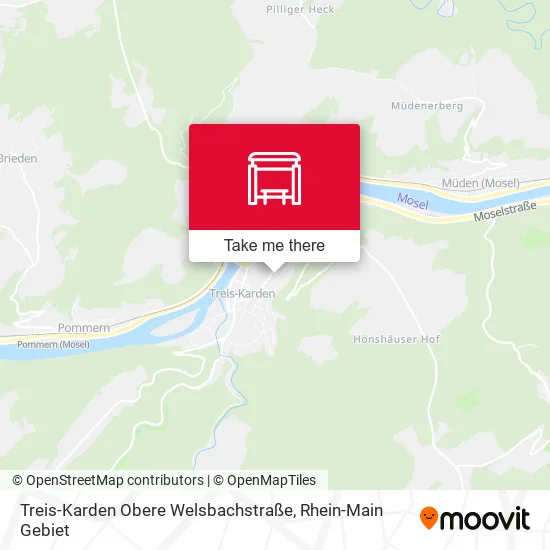 Treis-Karden Obere Welsbachstraße map