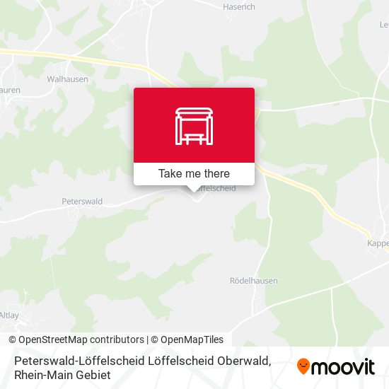 Peterswald-Löffelscheid Löffelscheid Oberwald map