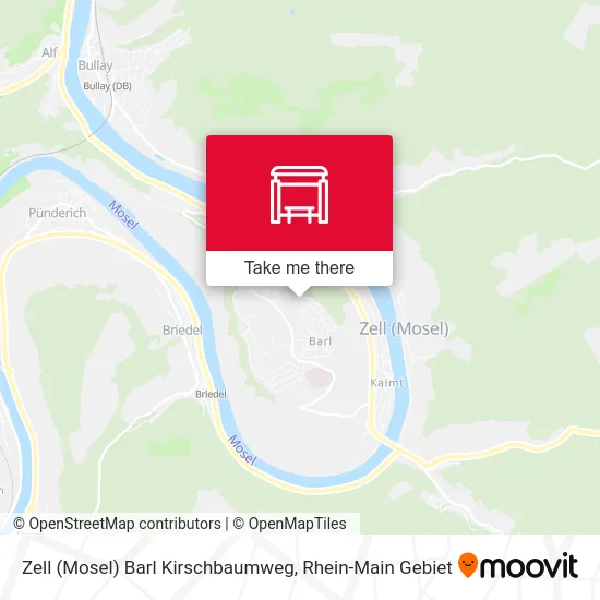 Карта Zell (Mosel) Barl Kirschbaumweg