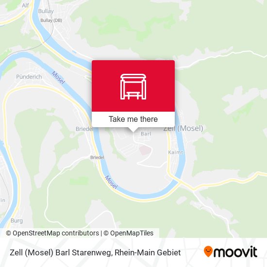 Zell (Mosel) Barl Starenweg map