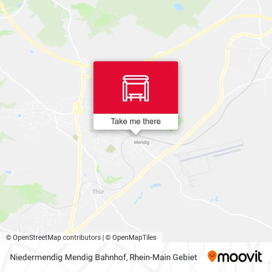 Карта Niedermendig Mendig Bahnhof