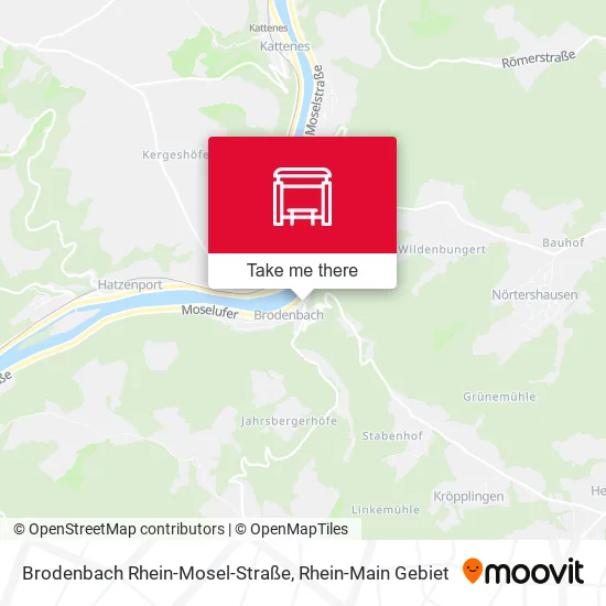 Карта Brodenbach Rhein-Mosel-Straße