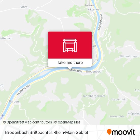 Brodenbach Brißbachtal map
