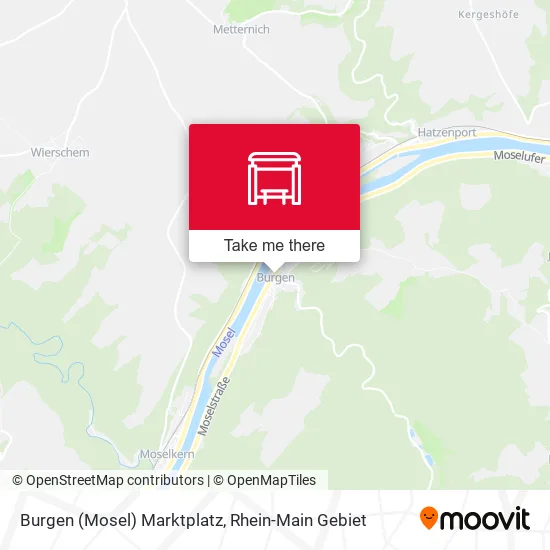 Карта Burgen (Mosel) Marktplatz