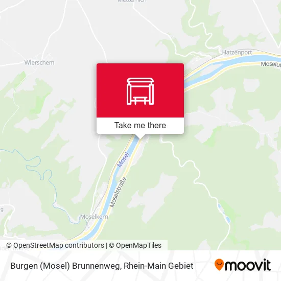 Карта Burgen (Mosel) Brunnenweg