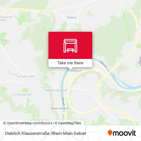 Карта Dieblich Klausenstraße