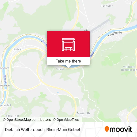 Карта Dieblich Weltersbach