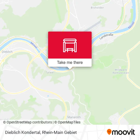 Карта Dieblich Kondertal