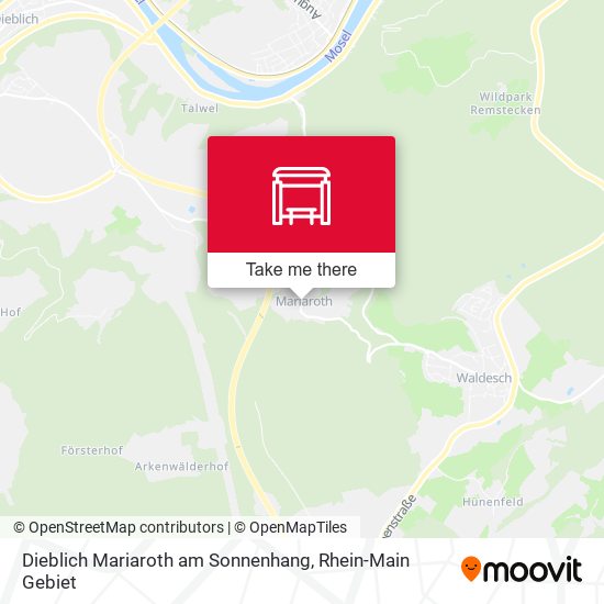 Dieblich Mariaroth am Sonnenhang map