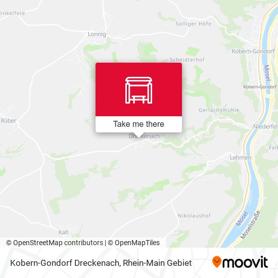 Kobern-Gondorf Dreckenach map