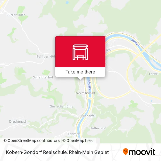 Карта Kobern-Gondorf Realschule