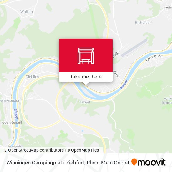 Winningen Campingplatz Ziehfurt map
