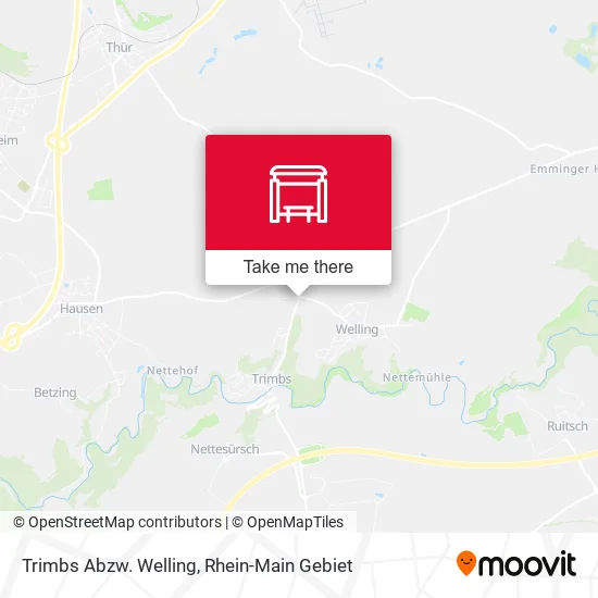 Карта Trimbs Abzw. Welling
