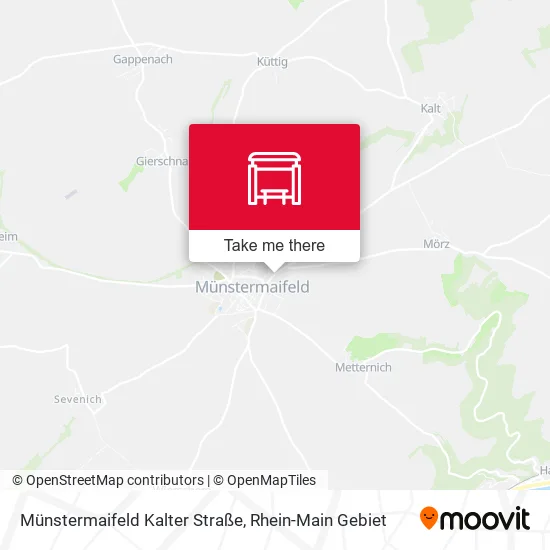 Карта Münstermaifeld Kalter Straße