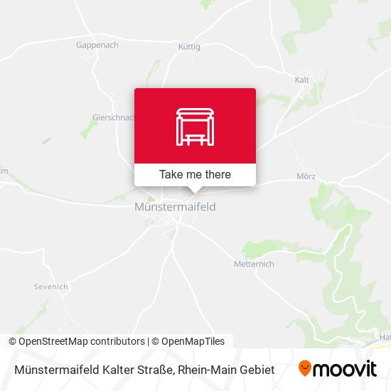 Карта Münstermaifeld Kalter Straße