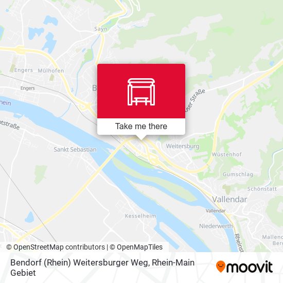 Bendorf (Rhein) Weitersburger Weg map