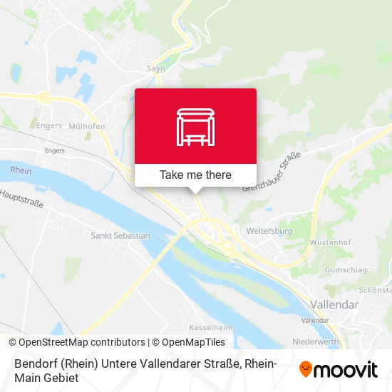 Карта Bendorf (Rhein) Untere Vallendarer Straße