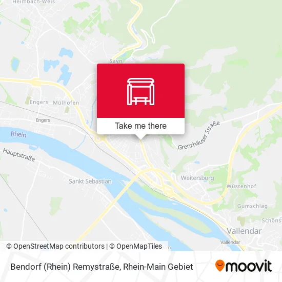 Карта Bendorf (Rhein) Remystraße