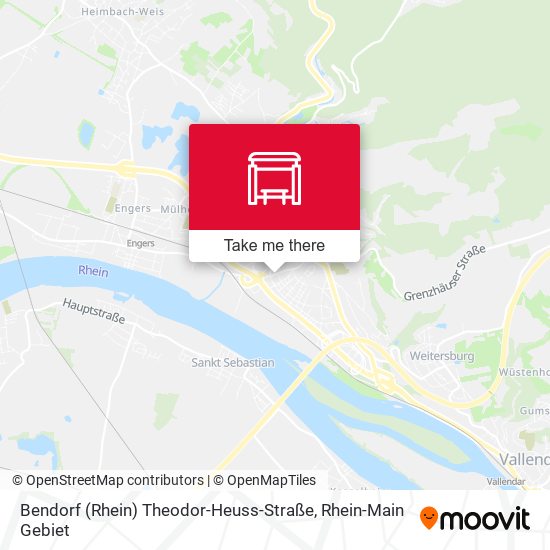 Bendorf (Rhein) Theodor-Heuss-Straße map