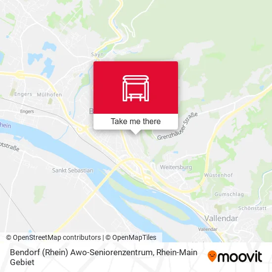 Карта Bendorf (Rhein) Awo-Seniorenzentrum