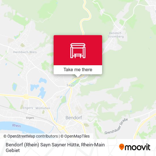 Bendorf (Rhein) Sayn Sayner Hütte map