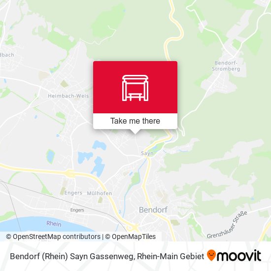 Bendorf (Rhein) Sayn Gassenweg map