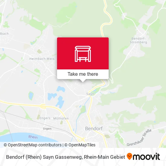 Карта Bendorf (Rhein) Sayn Gassenweg