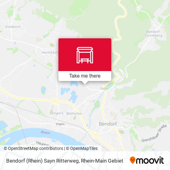 Bendorf (Rhein) Sayn Ritterweg map