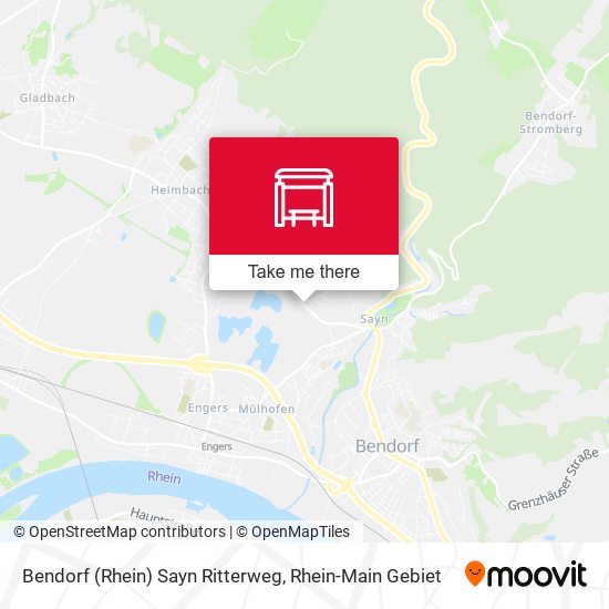 Карта Bendorf (Rhein) Sayn Ritterweg