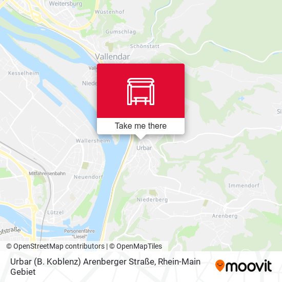 Urbar (B. Koblenz) Arenberger Straße map
