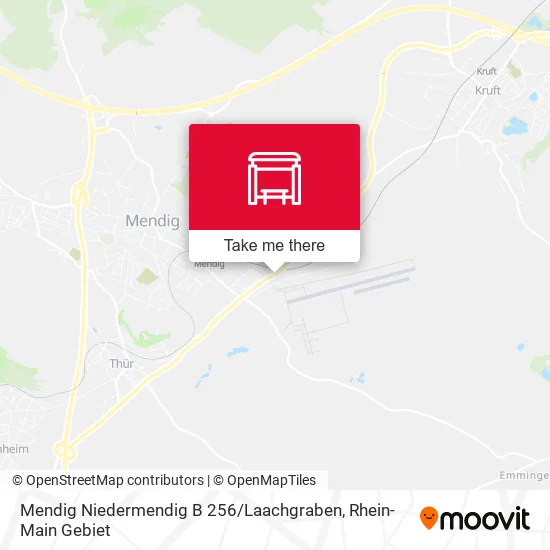 Карта Mendig Niedermendig B 256 / Laachgraben