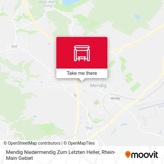 Карта Mendig Niedermendig Zum Letzten Heller