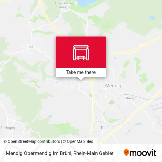 Карта Mendig Obermendig Im Brühl