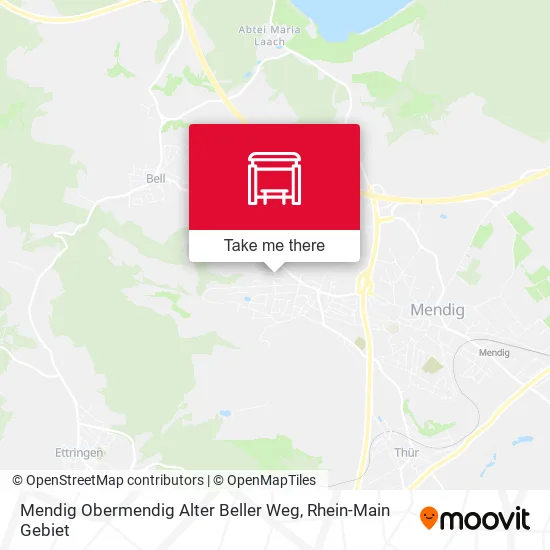Карта Mendig Obermendig Alter Beller Weg