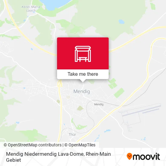 Карта Mendig Niedermendig Lava-Dome