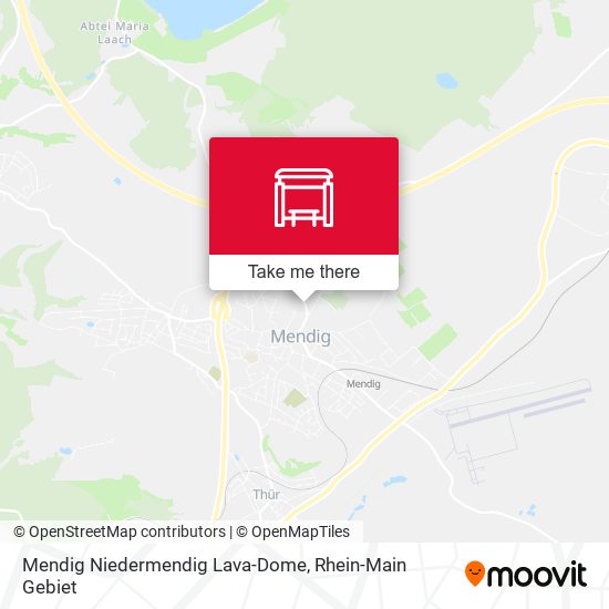 Mendig Niedermendig Lava-Dome map