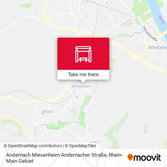 Andernach Miesenheim Andernacher Straße map