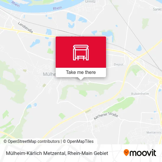 Карта Mülheim-Kärlich Metzental