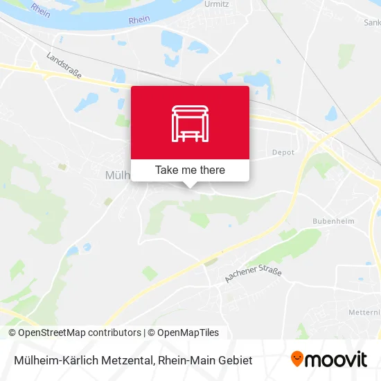 Карта Mülheim-Kärlich Metzental