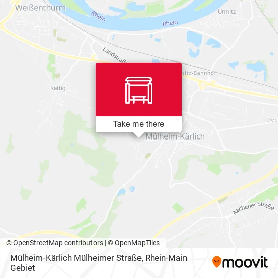 Карта Mülheim-Kärlich Mülheimer Straße