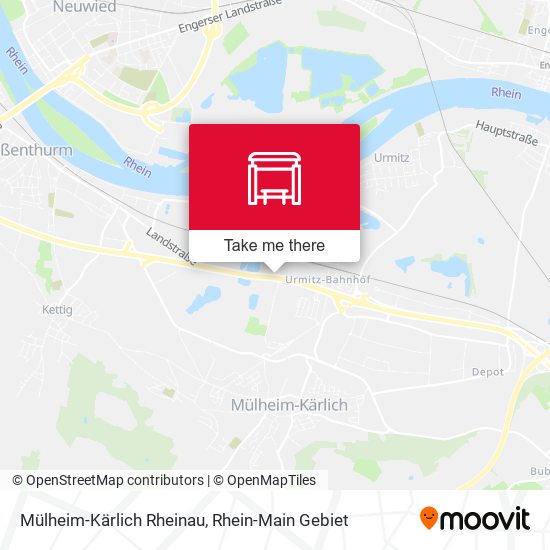 Mülheim-Kärlich Rheinau map