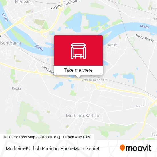 Карта Mülheim-Kärlich Rheinau