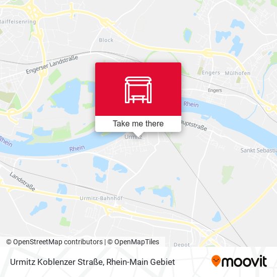 Urmitz Koblenzer Straße map