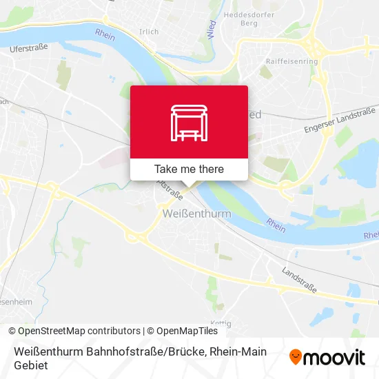 Карта Weißenthurm Bahnhofstraße / Brücke