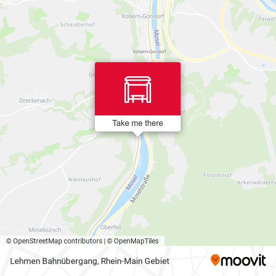 Lehmen Bahnübergang map