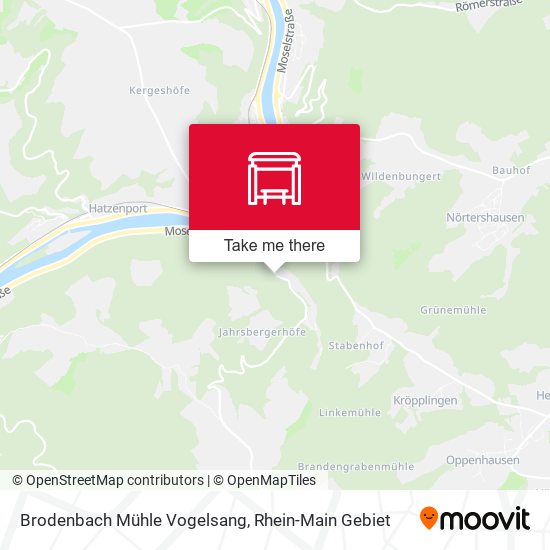 Карта Brodenbach Mühle Vogelsang