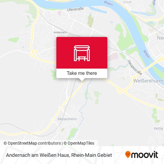 Andernach am Weißen Haus map